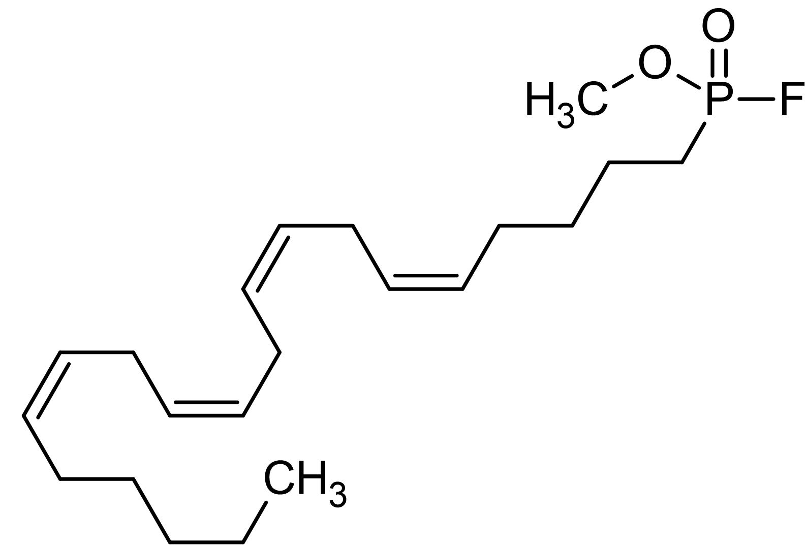Chemical Structure - Methyl Arachidonyl Fluorophosphonate, irreversible cPLA2 and iPLA2 inhibitor (AB141763), expandable thumbnail