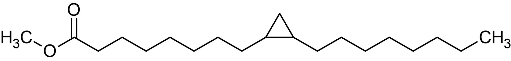 Chemical Structure - Methyl cis-9,10-methylene-octadecanoate (Methyl dihydrosterculate), Unsaturated fatty acid (AB144076)