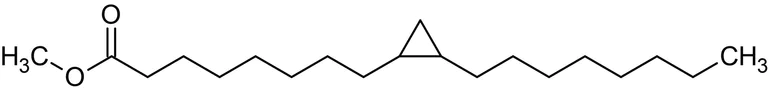 Chemical Structure - Methyl cis-9,10-methylene-octadecanoate (Methyl dihydrosterculate), Unsaturated fatty acid (AB144076)