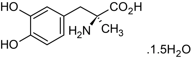 Chemical Structure - Methyldopa sesquihydrate, alpha2 adrenoceptor agonist (AB142911)