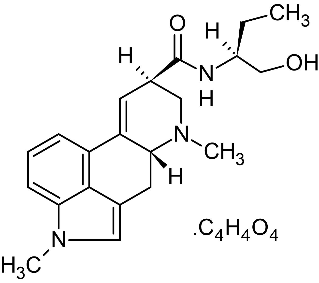 Chemical Structure - Methysergide maleate, 5-HT receptor antagonist (AB120530)