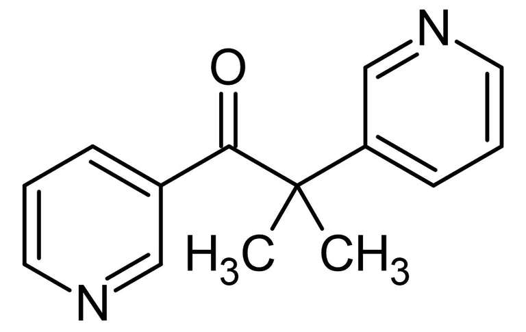 Chemical Structure - Metyrapone, cytochrome P450 inhibitor. Blocks cortisol synthesis. (AB144618)