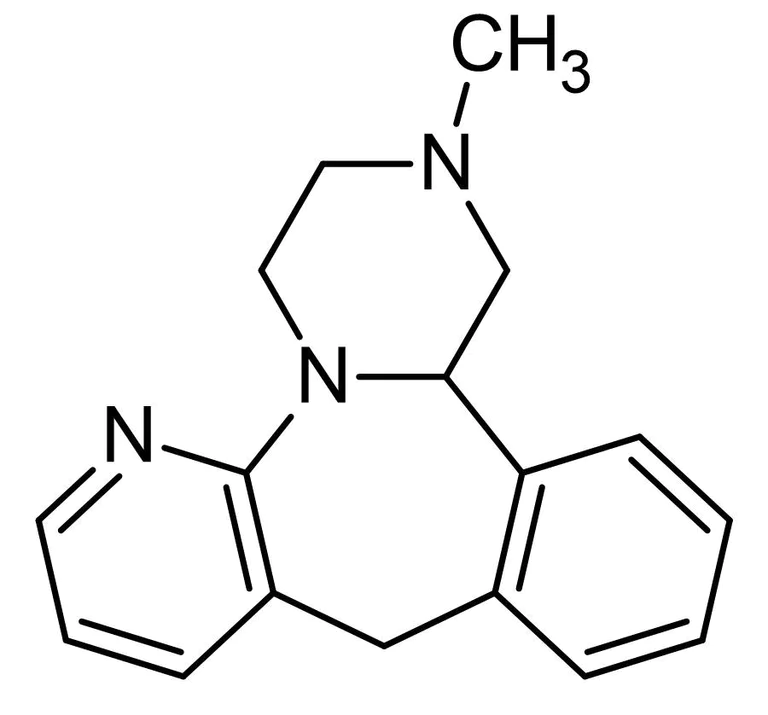 Chemical Structure - Mirtazapine, alpha2, 5-HT2, 5-HT3 antagonist (AB120068)
