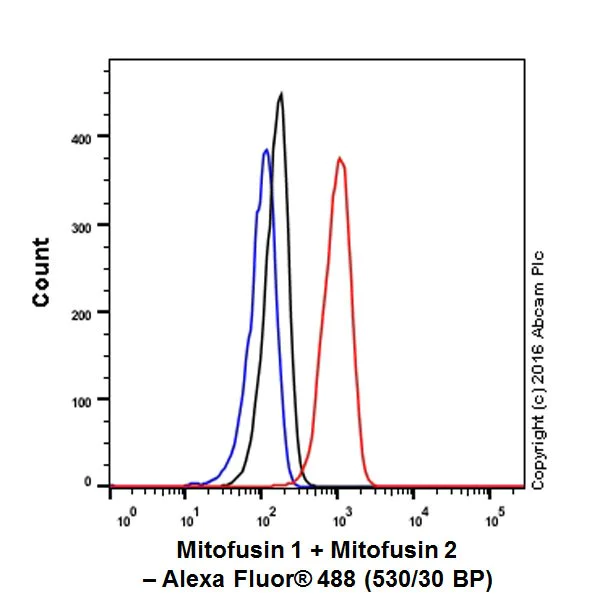 Flow Cytometry (Intracellular) - Anti-Mitofusin 2 + Mitofusin 1 antibody [EPR19792] - BSA and Azide free (AB251421)