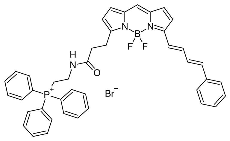 Chemical Structure - MitoPerOx, fluorescent mitochondria-targeted lipid peroxidation probe (AB146820)