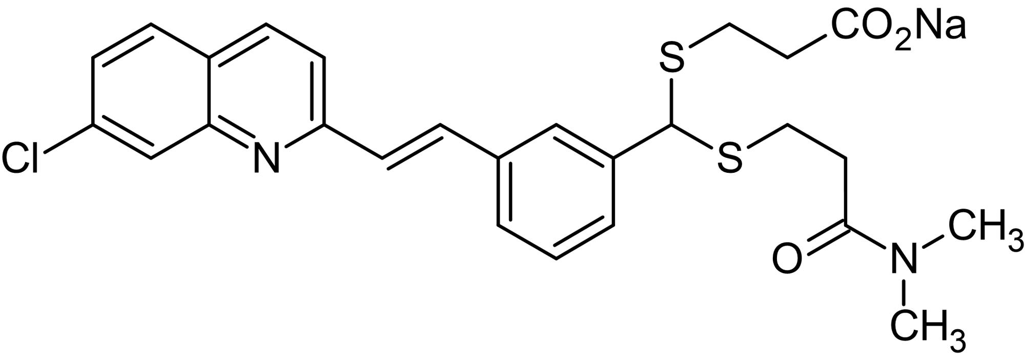 Chemical Structure - MK 571 sodium salt (L 660711 sodium salt), CysLT1 receptor antagonist (AB144303)