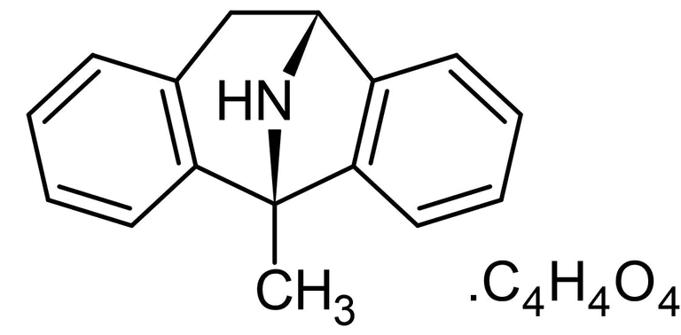 Chemical Structure - (+)-MK 801 maleate (Dizocilpine) (mM/ml), NMDA antagonist (AB144485)
