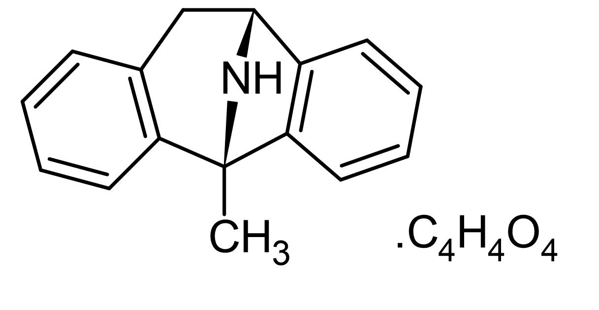 Chemical Structure - (+)-MK 801 maleate (Dizocilpine), Non-competitive NMDA antagonist (AB120027), expandable thumbnail
