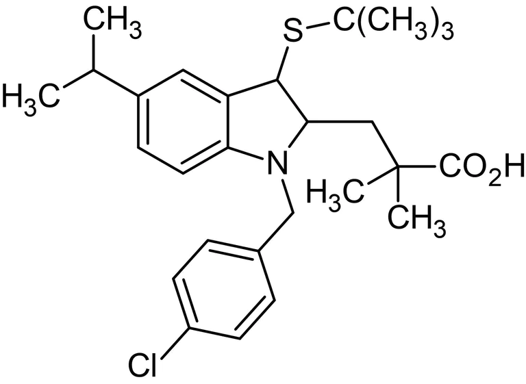Chemical Structure - MK886, Lipoxygenase inhibitor (AB141140)