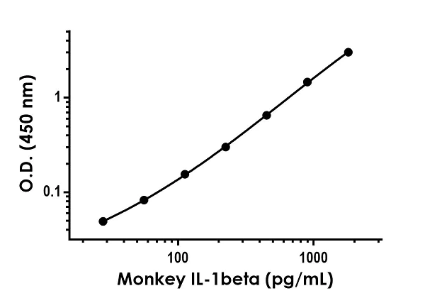 Sandwich ELISA - Monkey IL-1beta ELISA Kit (AB242234)