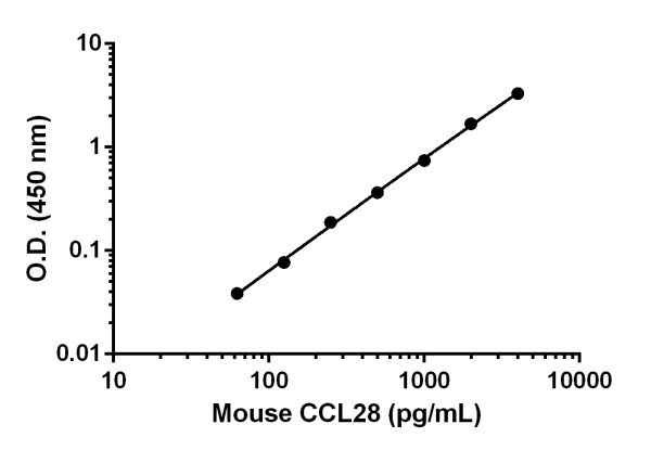 Sandwich ELISA - Mouse CCL28 ELISA Kit (AB210578), expandable thumbnail