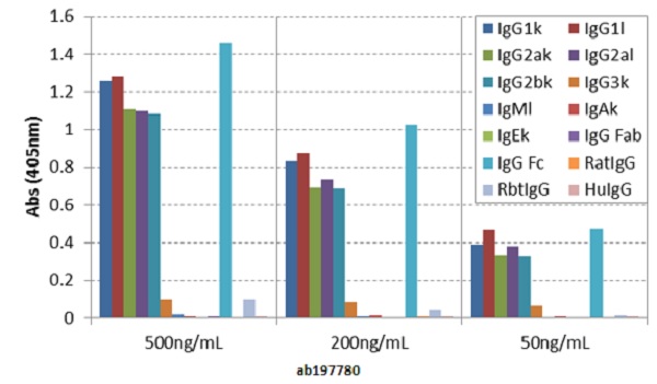ELISA - Anti-mouse IgG Fc antibody [RMG06] (AB197780), expandable thumbnail