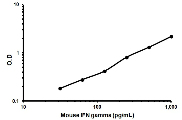 Sandwich ELISA - Mouse Interferon gamma ELISA Kit (AB46081)