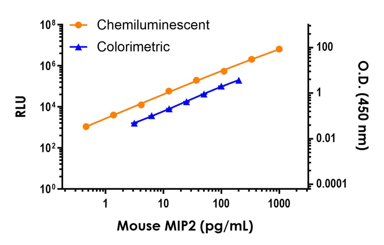 Sandwich ELISA - Mouse MIP2 (CXCL2) ELISA Kit, Chemiluminescent (AB327291)