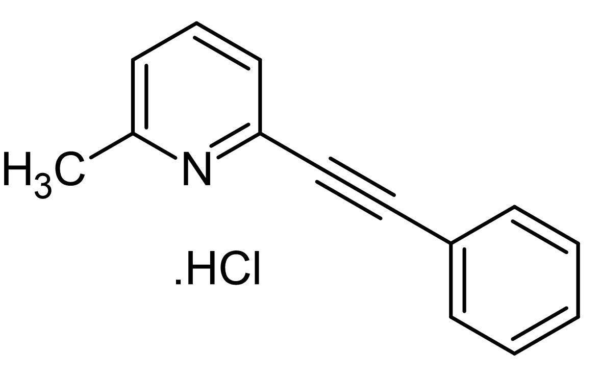 Chemical Structure - MPEP hydrochloride, mGlu5 antagonist (AB120008), expandable thumbnail