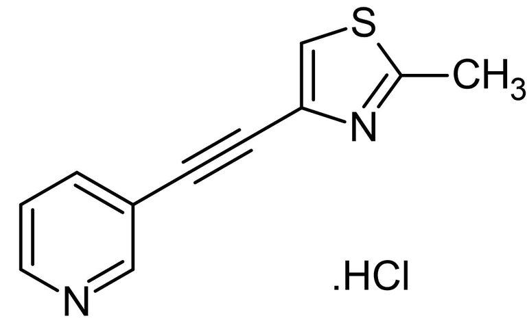 Chemical Structure - MTEP hydrochloride (mM/ml), mGlu5 antagonist (AB144486)