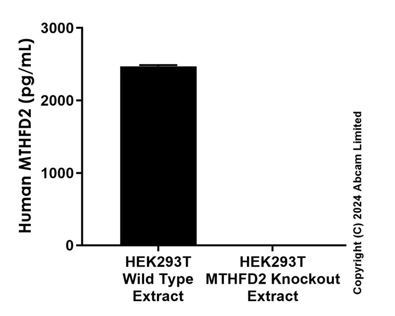 Sandwich ELISA - Anti-MTHFD2 antibody [EPR26938-40] - BSA and Azide free (Capture) (AB307904)