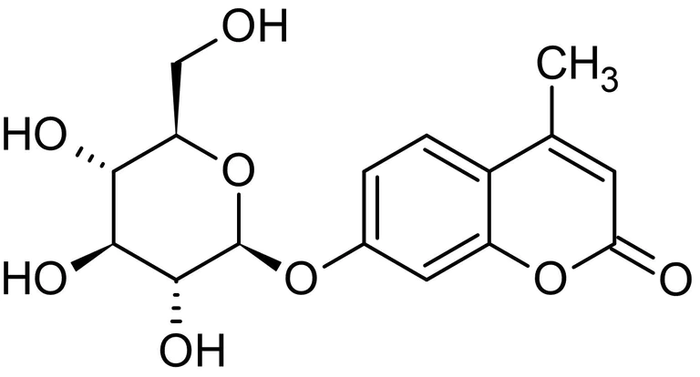 Chemical Structure - MU-GLU, Fluorogenic beta-glucosidase substrate (AB146358)
