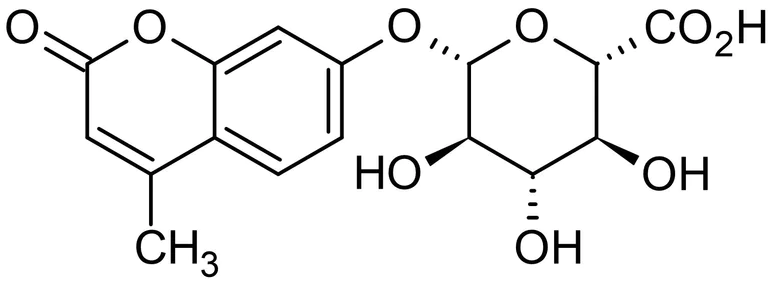 Chemical Structure - MUG, Fluorescent beta-glucuronidase substrate (AB146354)