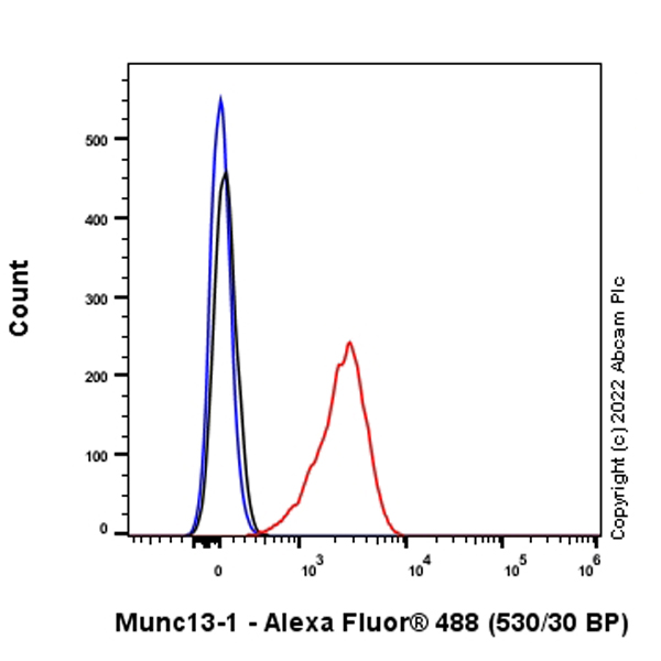 Flow Cytometry (Intracellular) - Anti-Munc13-1 antibody [EPR27022-47] - BSA and Azide free (ab307512), expandable thumbnail