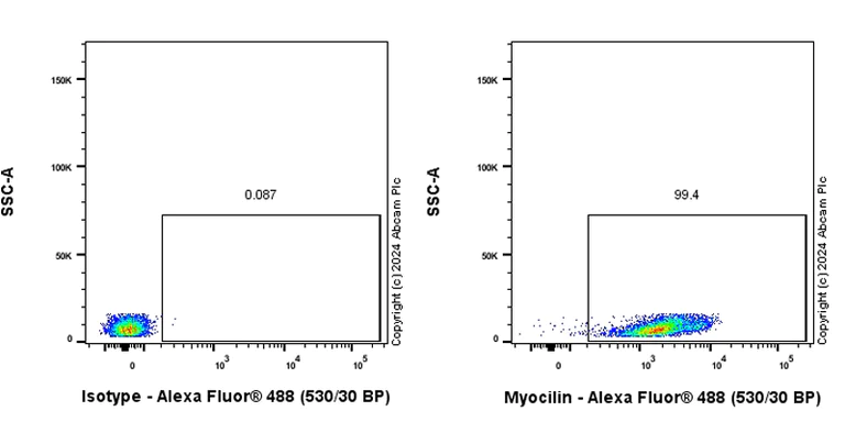 Flow Cytometry (Intracellular) - Anti-Myocilin antibody [EPR28799-15] - BSA and Azide free (AB318198)