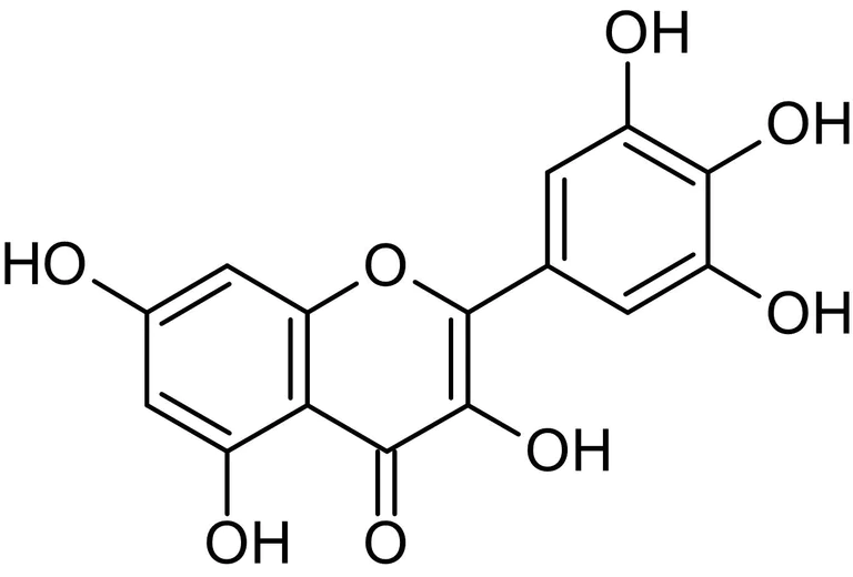 Chemical Structure - Myricetin, irreversible TrxR inhibitor (AB120721)
