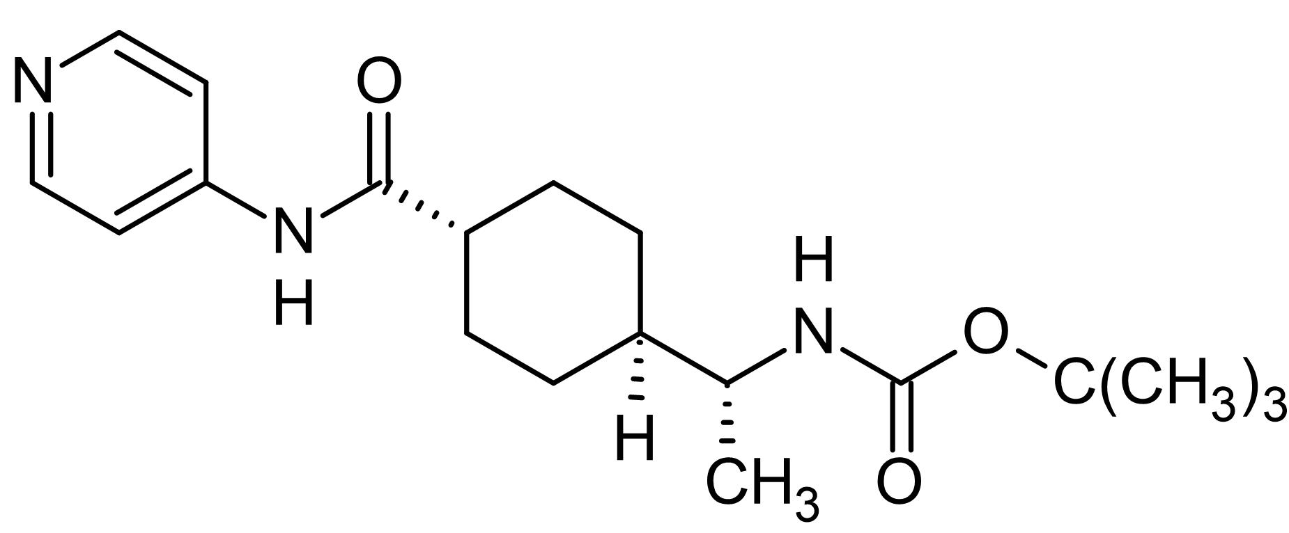 Chemical Structure - N-Boc-Y-27632, Rho kinase (ROCK) inhibitor (AB143784), expandable thumbnail