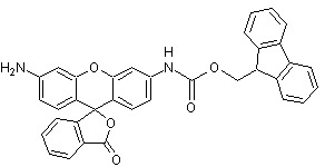 Chemical Structure - N-FMOC Rhodamine 110 (AB275917), expandable thumbnail