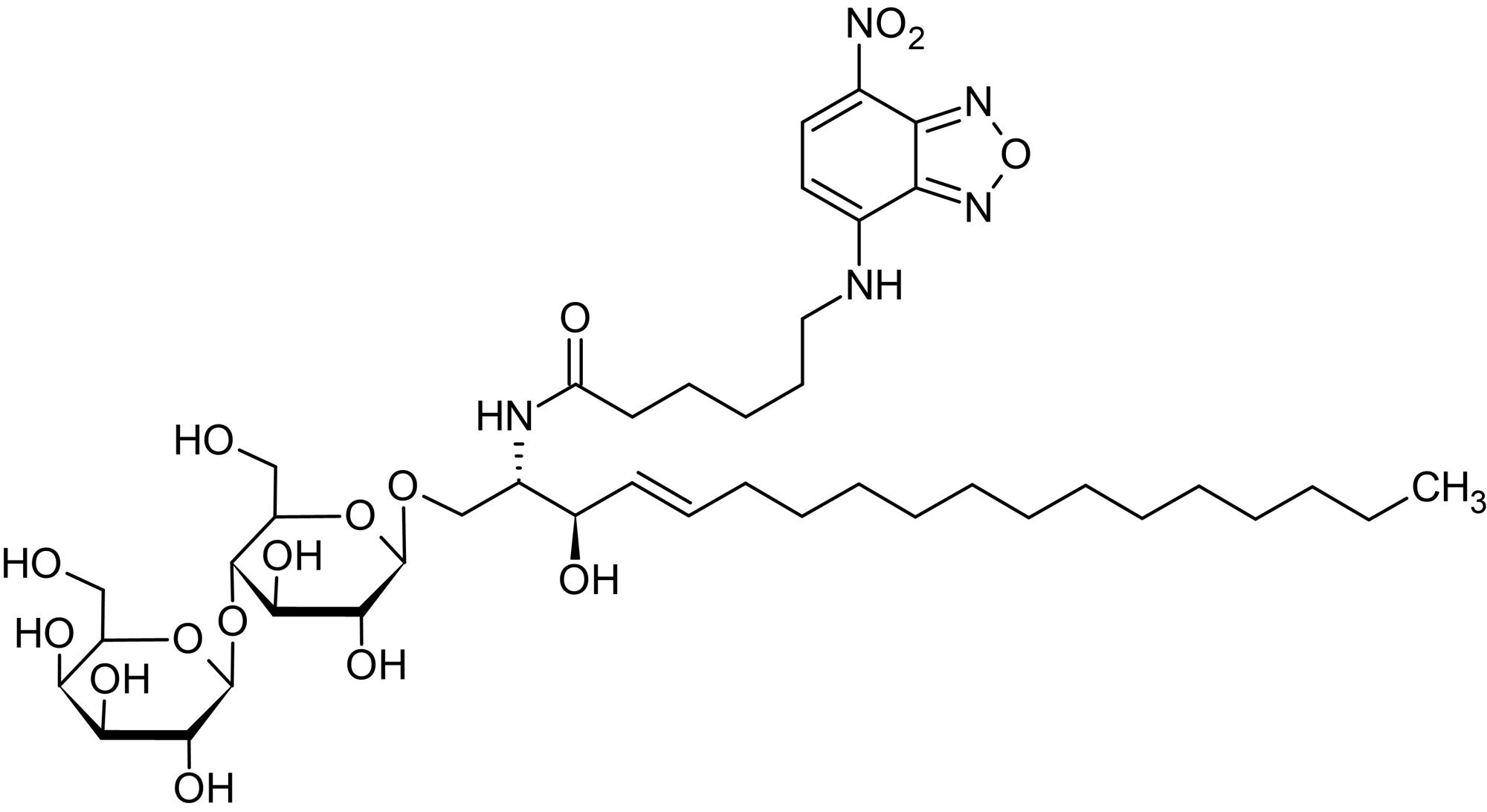 N-Hexanoyl-NBD-lactosylceramide, Fluorescent analog of C6:0-lactosylceramide