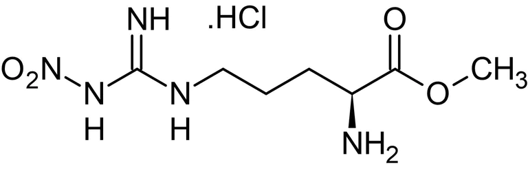 Chemical Structure - N omega-Nitro-L-arginine methyl ester hydrochloride (L-NAME), NOS inhibitor (AB120136)