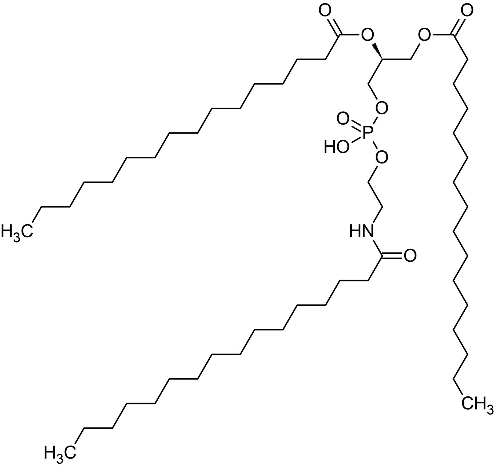 Chemical Structure - N-Palmitoyl phosphatidylethanolamine, Endogenous lipid anorectic hormone (AB145219), expandable thumbnail