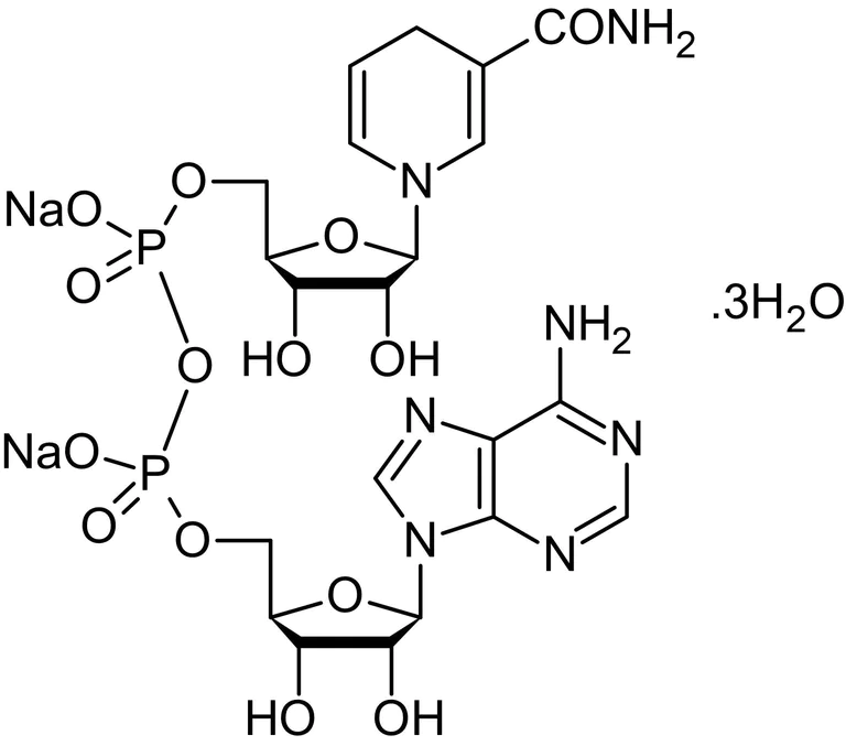 Chemical Structure - NADH disodium salt trihydrate, Coenzyme (AB146315)