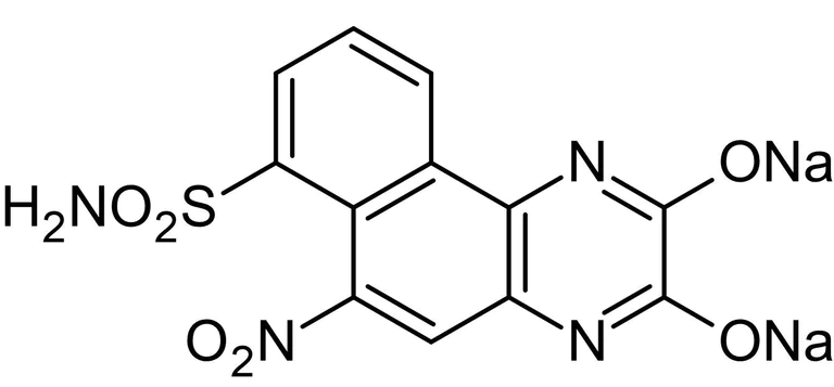 Chemical Structure - NBQX disodium salt, AMPA / kainate antagonist (AB120046)