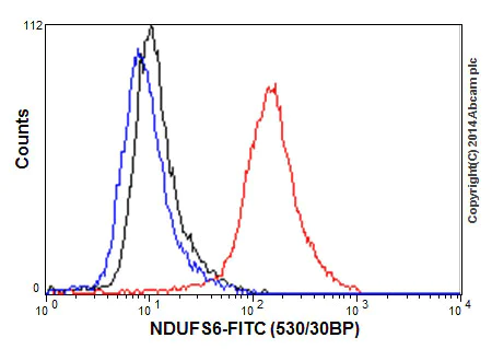 Flow Cytometry (Intracellular) - Anti-NDUFS6 antibody [EPR15957-37] - BSA and Azide free (AB251211)