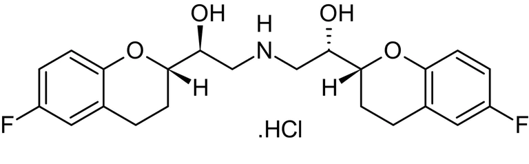 Chemical Structure - Nebivolol hydrochloride, beta1 antagonist (AB120790)