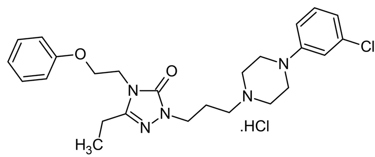 Chemical Structure - Nefazodone hydrochloride, 5-HT2A antagonist (AB120587)