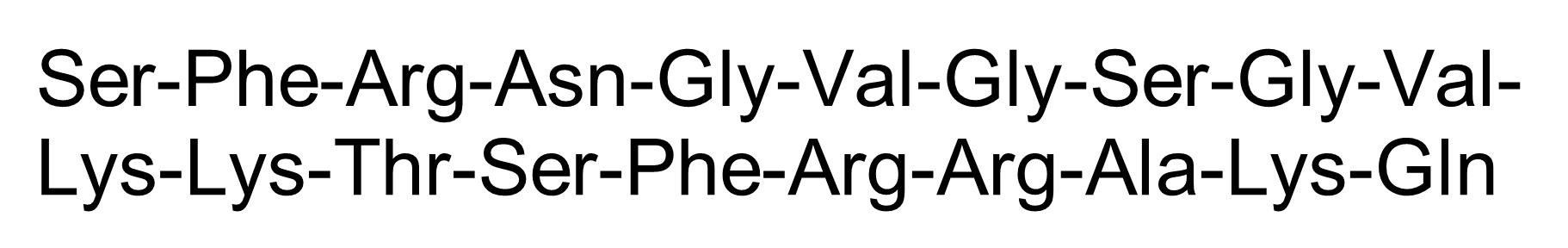 Chemical Structure - Neuropeptide S (rat), NPS receptor agonist (AB120246), expandable thumbnail