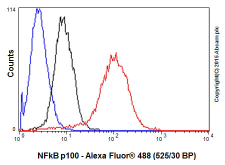 Flow Cytometry (Intracellular) - Anti-NFkB p100/NFKB2 antibody [EPR18756] (AB191594)