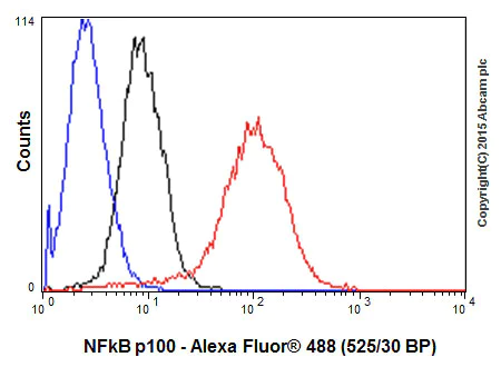 Flow Cytometry (Intracellular) - Anti-NFkB p100/NFKB2 antibody [EPR18756] - BSA and Azide free (AB251092)