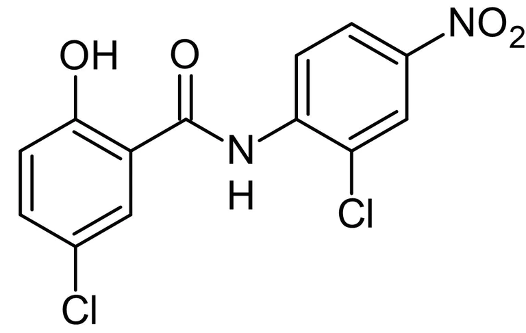 Chemical Structure - Niclosamide, STAT3 inhibitor (AB120868)