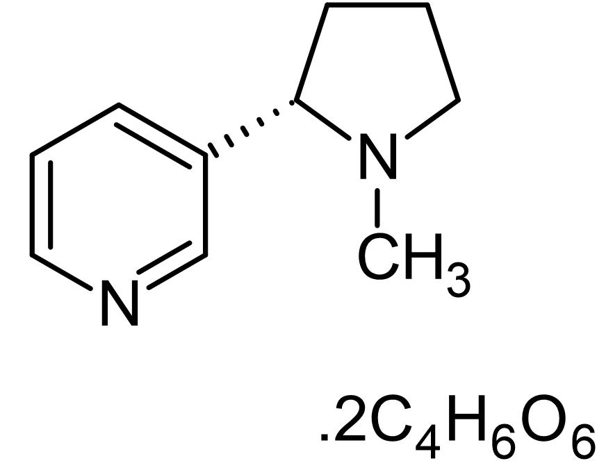 (-)-Nicotine ditartrate, nicotinic acetylcholine receptor agonist