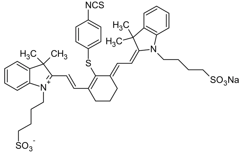 Chemical Structure - NIR-797-isothiocyanate, Near-infrared fluorescent dye (AB145280)