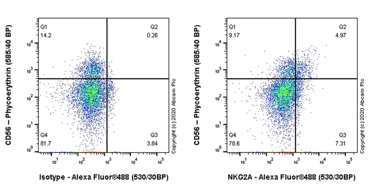 Flow Cytometry (Intracellular) - Anti-NKG2A antibody [EPR23737-127] - BSA and Azide free (AB273516)