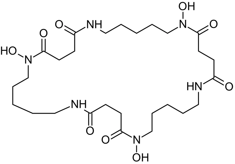 Chemical Structure - Nocardamine (Deferrioxamine E), Antibiotic agent (AB144842)