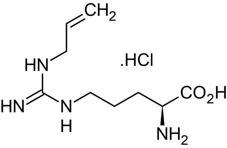 Chemical Structure - Nomega-Allyl-L-arginine hydrochloride, nNOS inhibitor (AB146125)