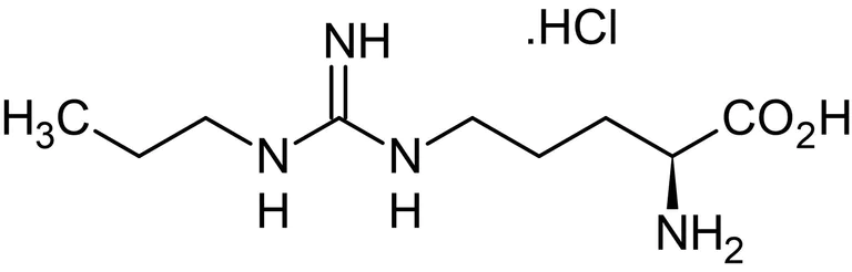 Chemical Structure - Nomega-Propyl-L-arginine hydrochloride, neuronal nitric oxide synthase (nNOS) inhibitor (AB146124)