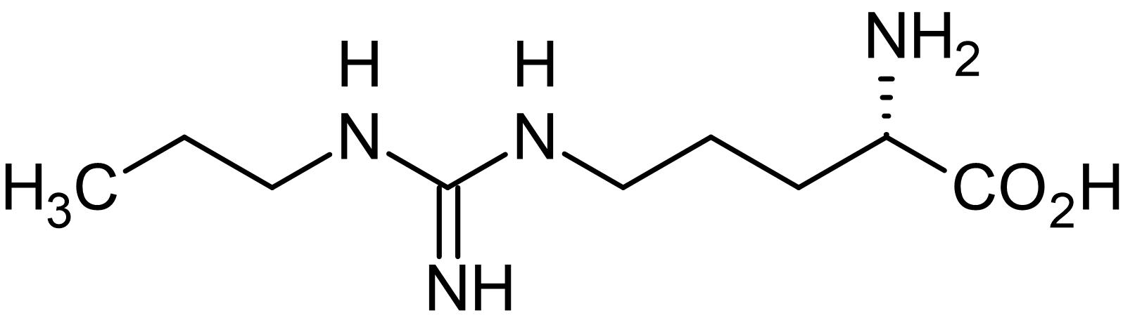 Chemical Structure - Nomega-Propyl-L-arginine, neuronal nitric oxide synthase (nNOS) inhibitor (AB146405)