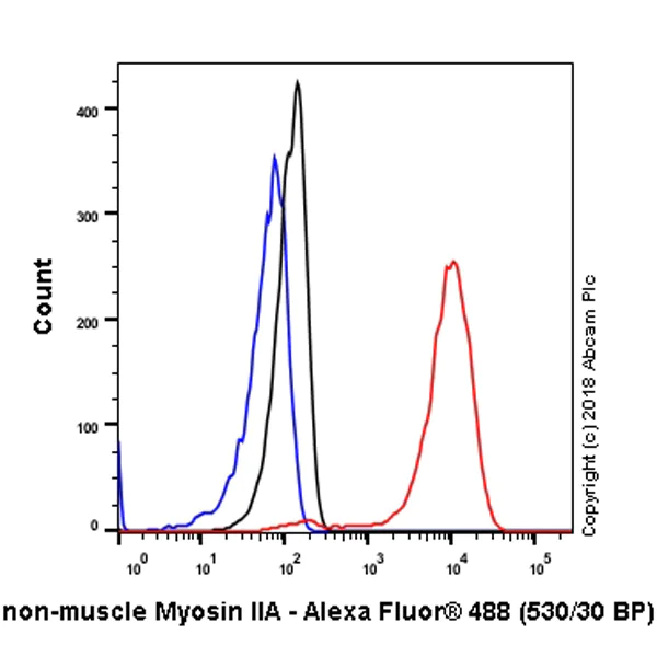 Flow Cytometry (Intracellular) - Anti-non-muscle Myosin IIA antibody [EPR8965] (AB138498)