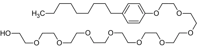 Chemical Structure - Nonoxynol-9 (N-9), Nonionic surfactant (AB143673)