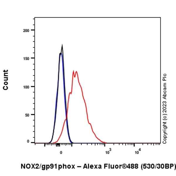 Flow Cytometry (Intracellular) - Anti-NOX2/gp91phox antibody [EPR28415-13] - BSA and Azide free (ab310338), expandable thumbnail